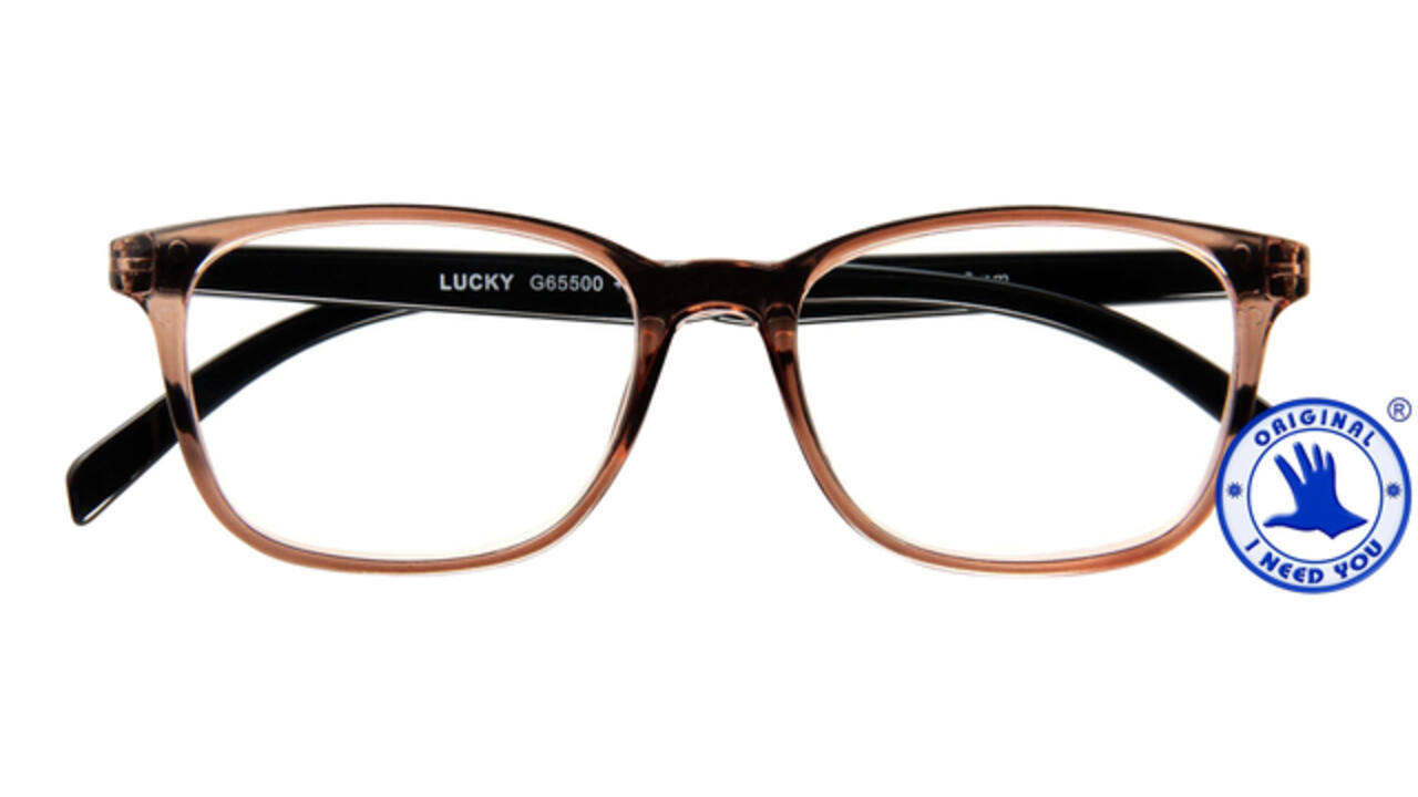 Leesbril I Need You +1.50 dpt Lucky bruin-zwart