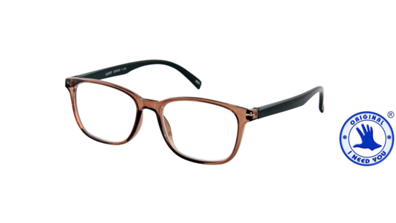 Leesbril I Need You +1.50 dpt Lucky bruin-zwart