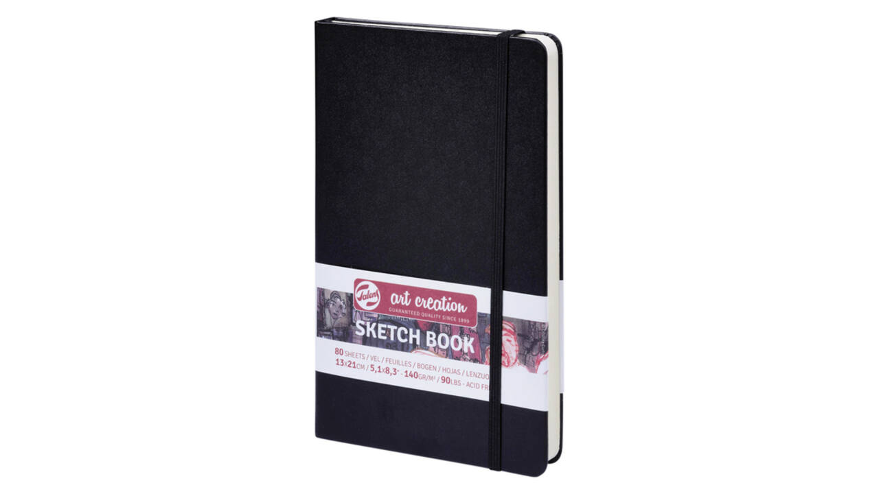 Schetsboek Talens Art Creation zwart 13x21cm 140gr 80vel