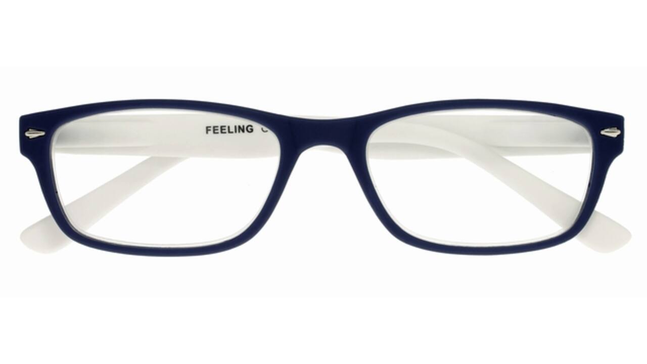 Leesbril I Need You +2.50 dpt Feeling blauw-wit