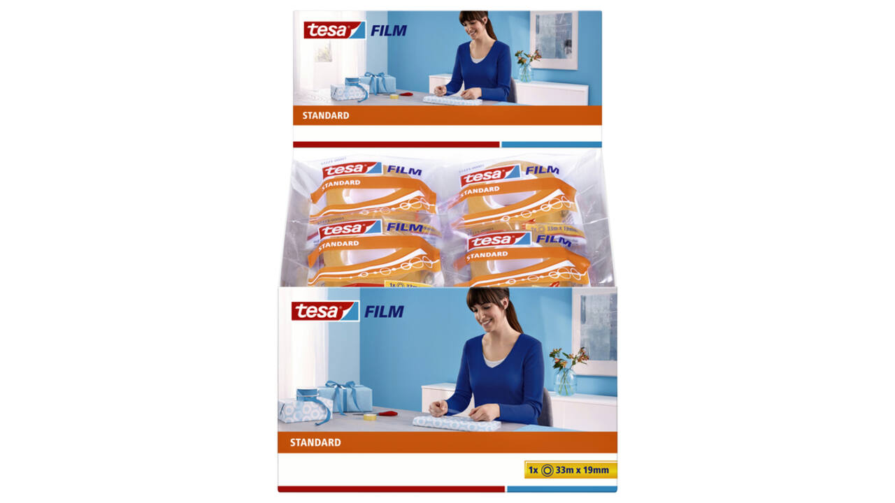 Plakband tesafilm® Standaard 33mx19mm transparant