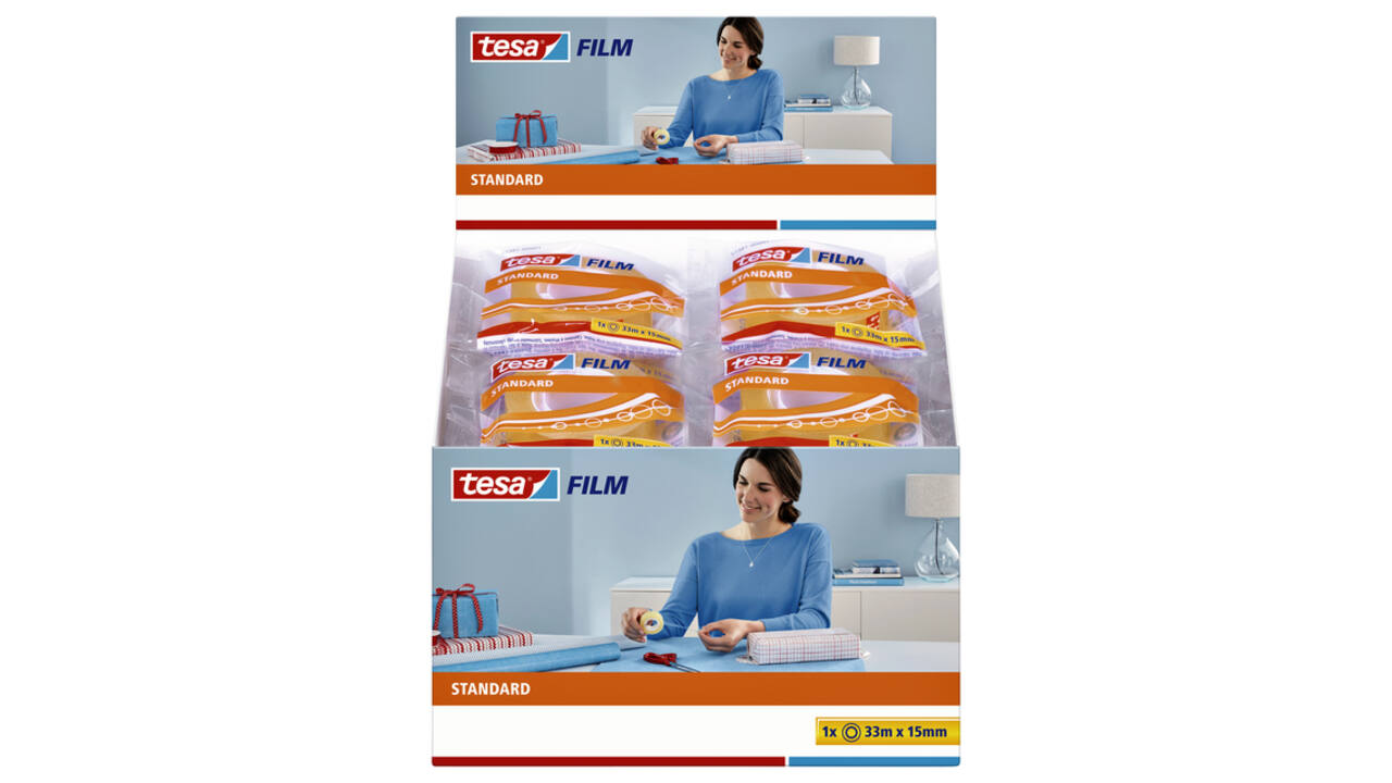 Plakband tesafilm® Standaard 33mx15mm transparant