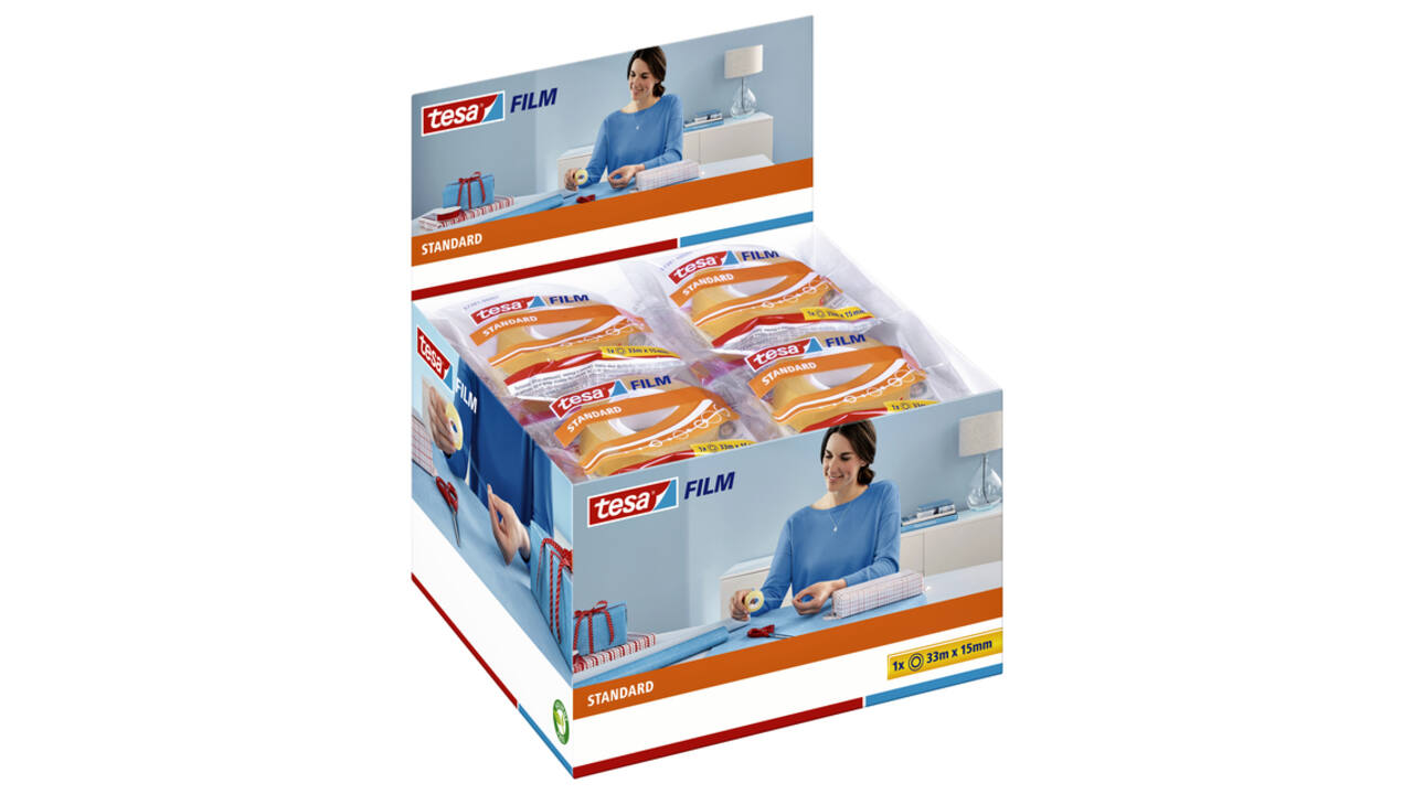 Plakband tesafilm® Standaard 33mx15mm transparant