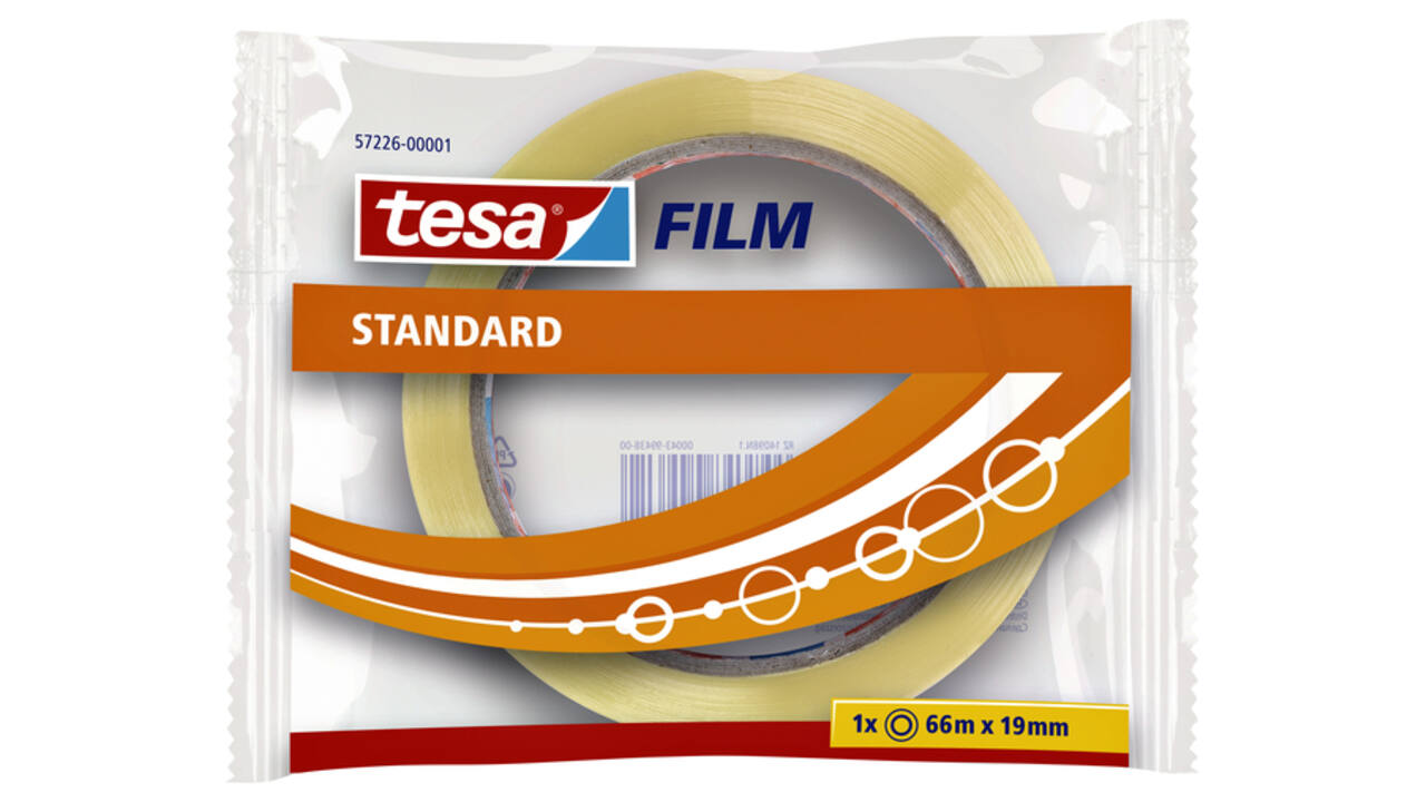 Plakband tesafilm® Standaard 66mx19mm transparant