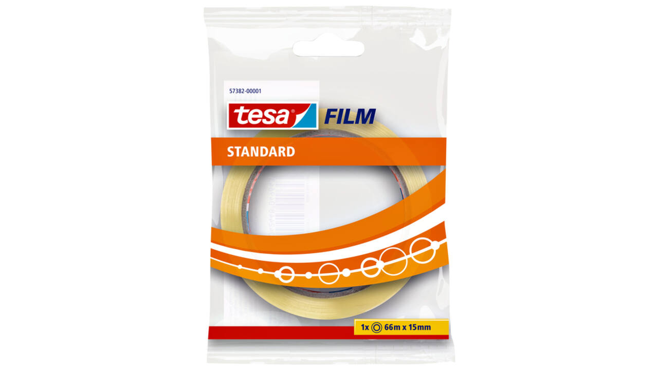 Plakband tesafilm® Standaard 66mx15mm transparant