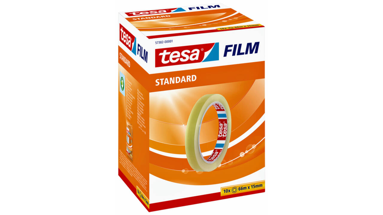 Plakband tesafilm® Standaard 66mx15mm transparant