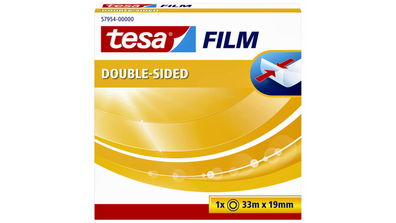 Dubbelzijdig plakband tesafilm® 33mx19mm transparant