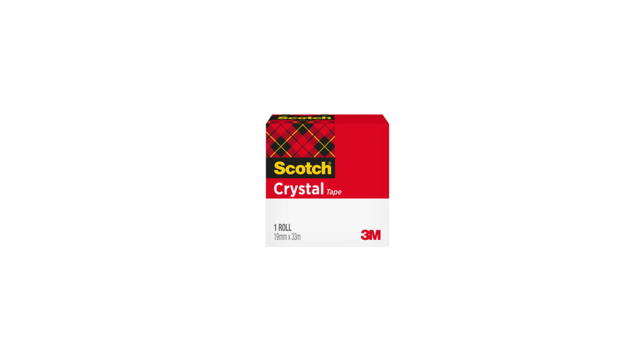 Plakband Scotch Crystal 600 19mmx33m transparant