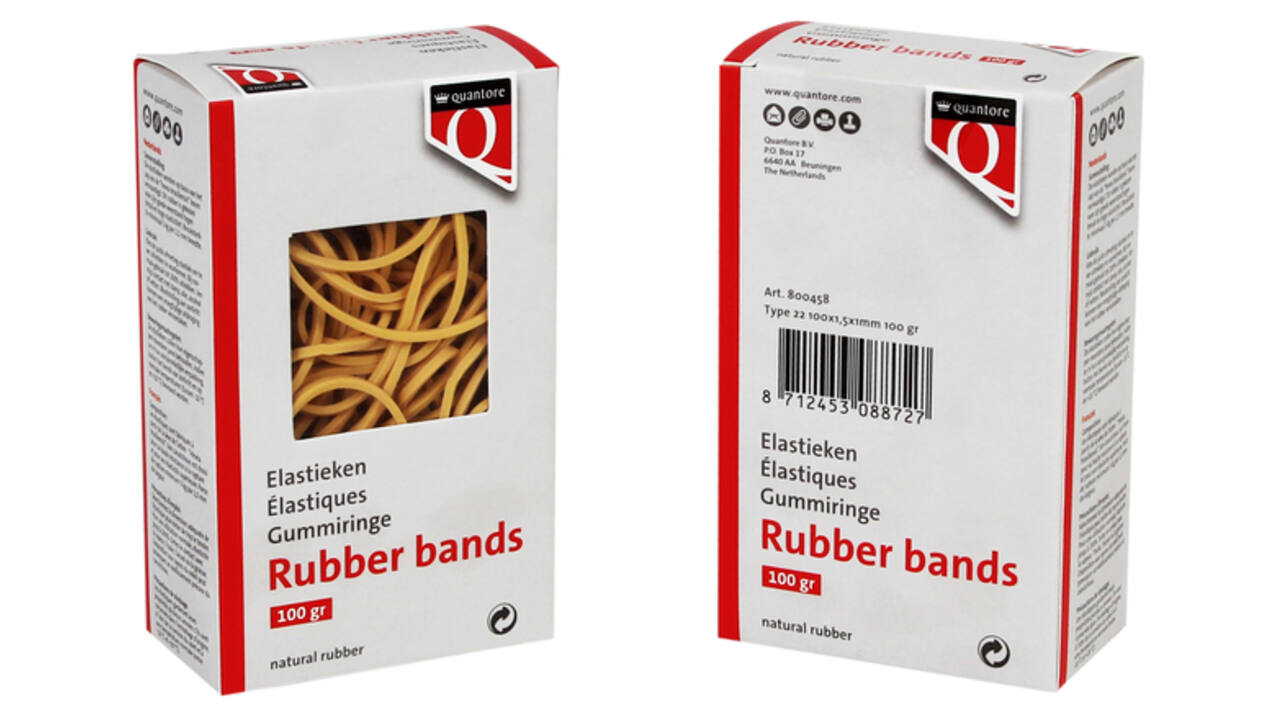 Elastiek Quantore 22 100x1,5x1mm 100gram