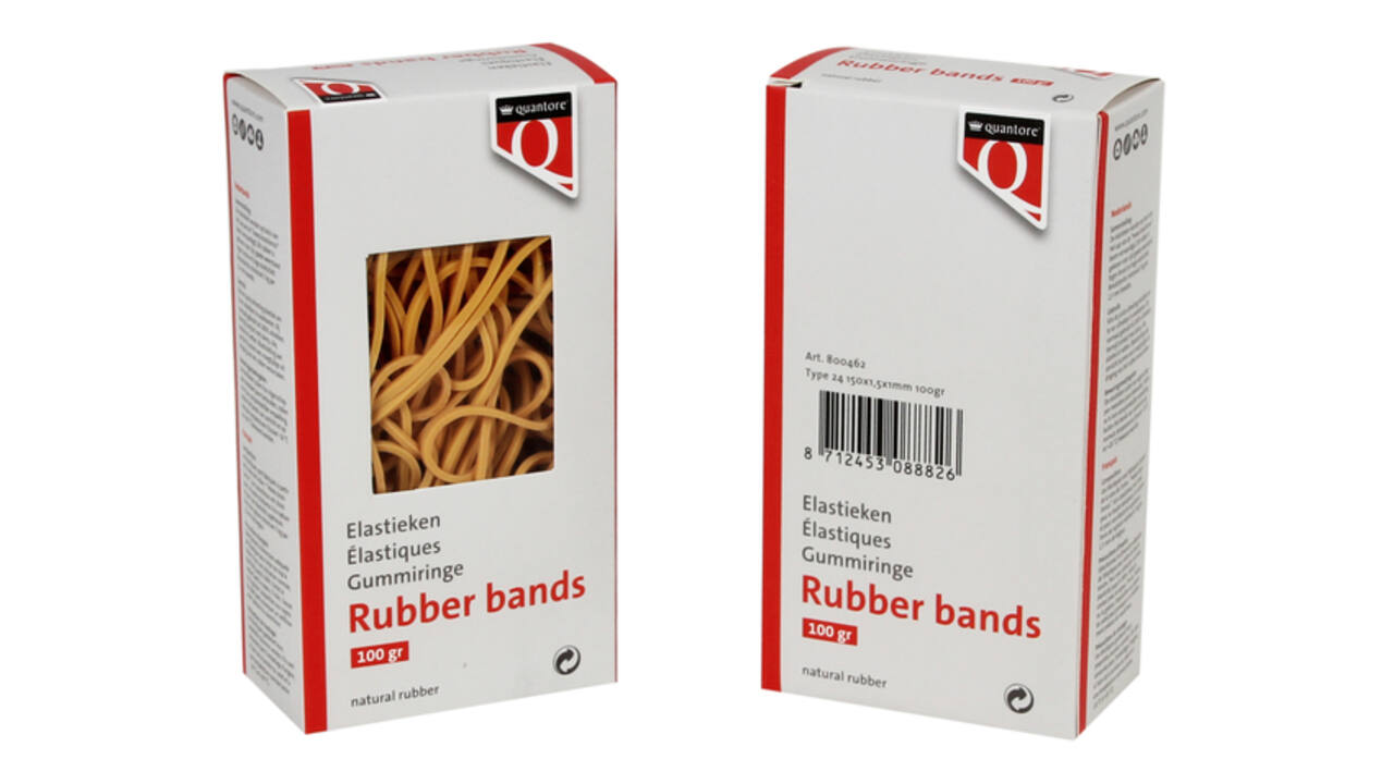 Elastiek Quantore 24 150x1,5x1mm 100gram
