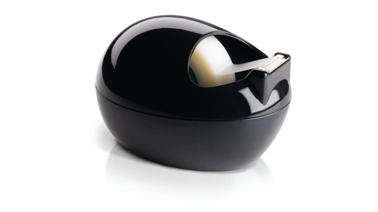 Plakbandhouder Scotch by Karim Rashid zwart + 1 rol magic tape 19mmx7.5m