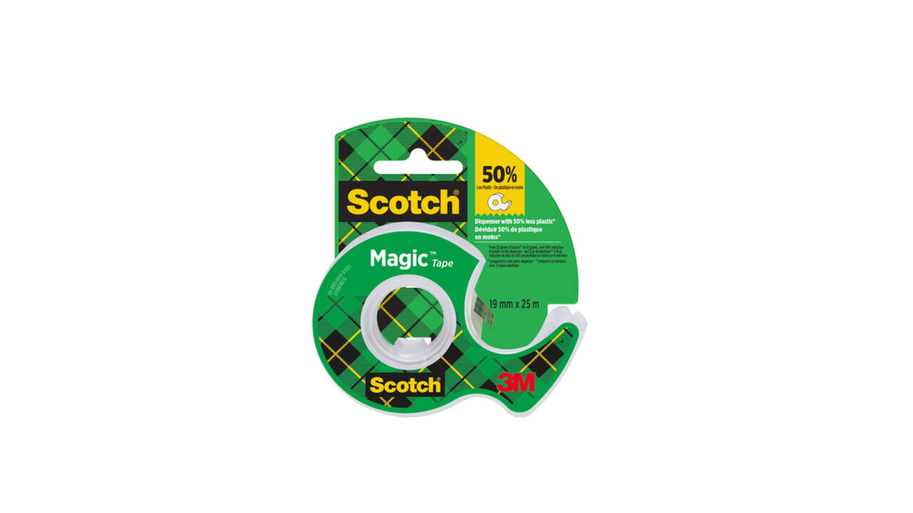 Plakband Scotch Magic 810 19mmx25m onzichtbaar + plakhandhouder