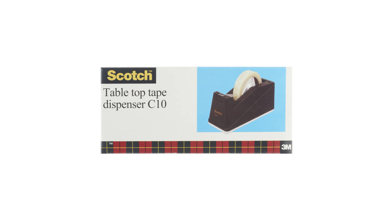 Plakbandhouder Scotch C10  rol tot 66m verzwaard zwart