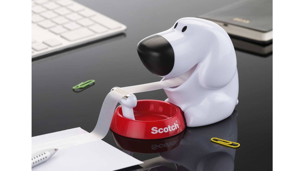 Plakbandhouder Scotch C31 hond + 1rol 19mmx7.5m