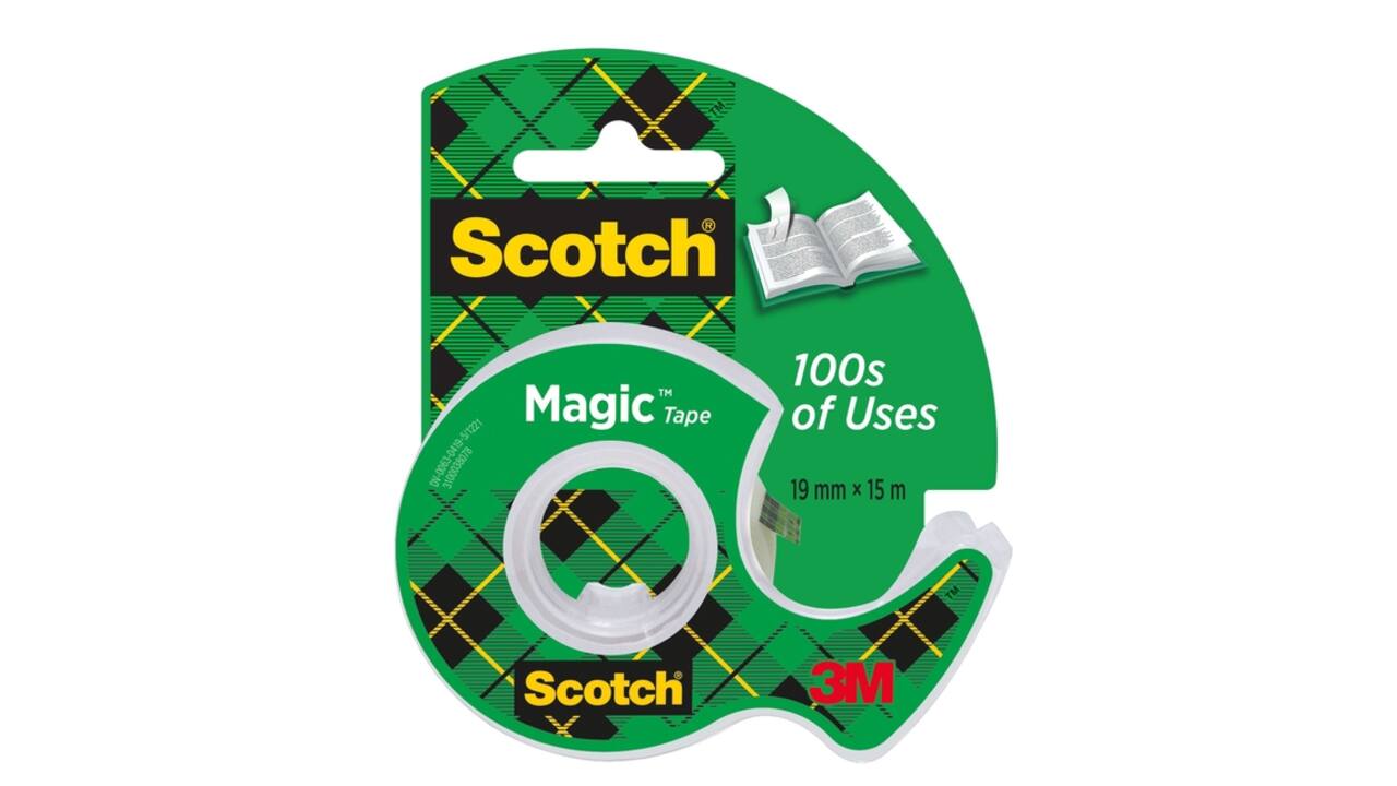 Plakband Scotch Magic 810 19mmx15m onzichtbaar + plakbandhouder