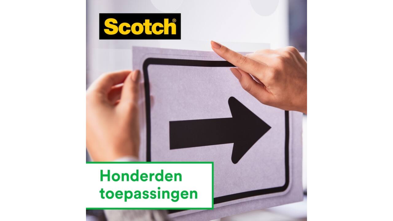 Plakband Scotch Magic 810 19mmx15m onzichtbaar + plakbandhouder