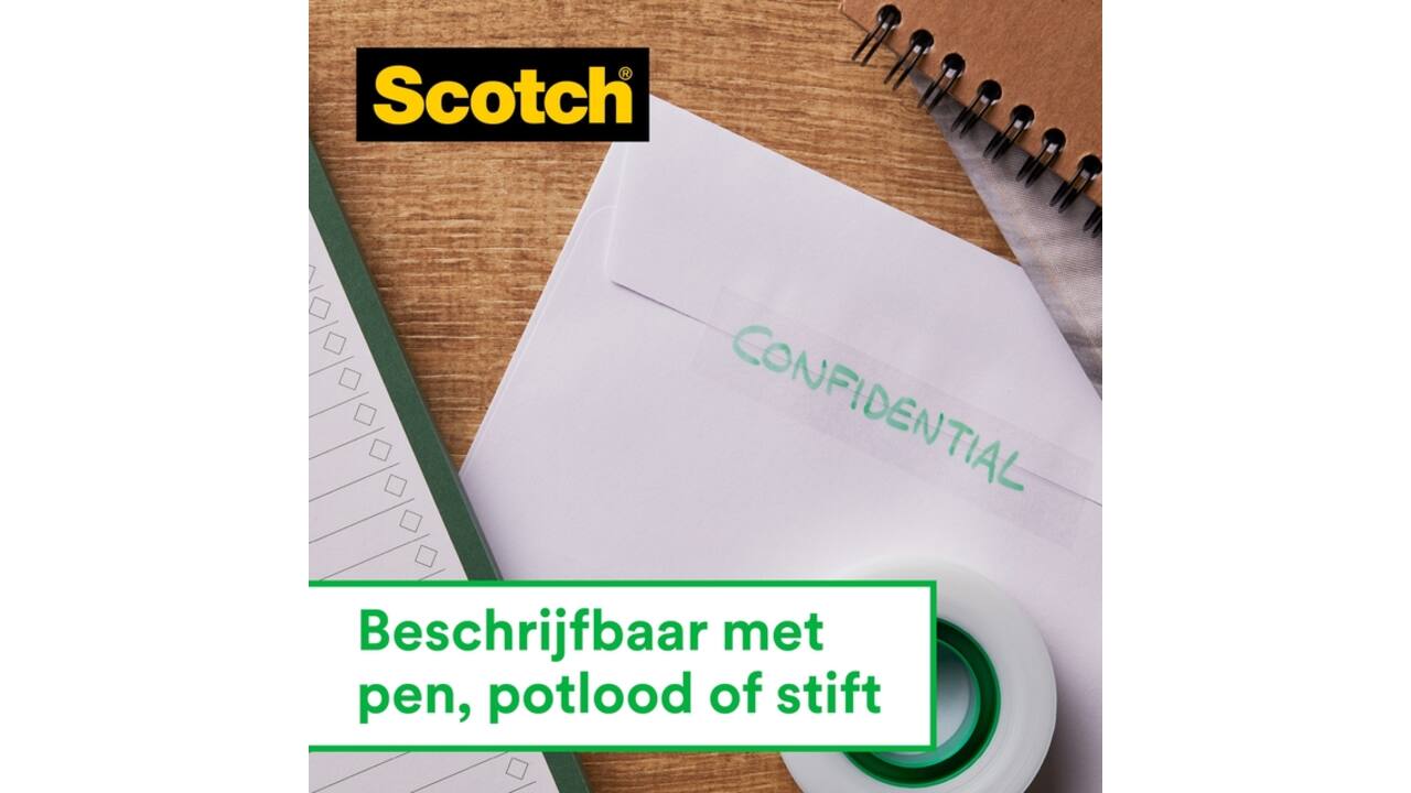 Plakband Scotch Magic 810 19mmx66m onzichtbaar mat