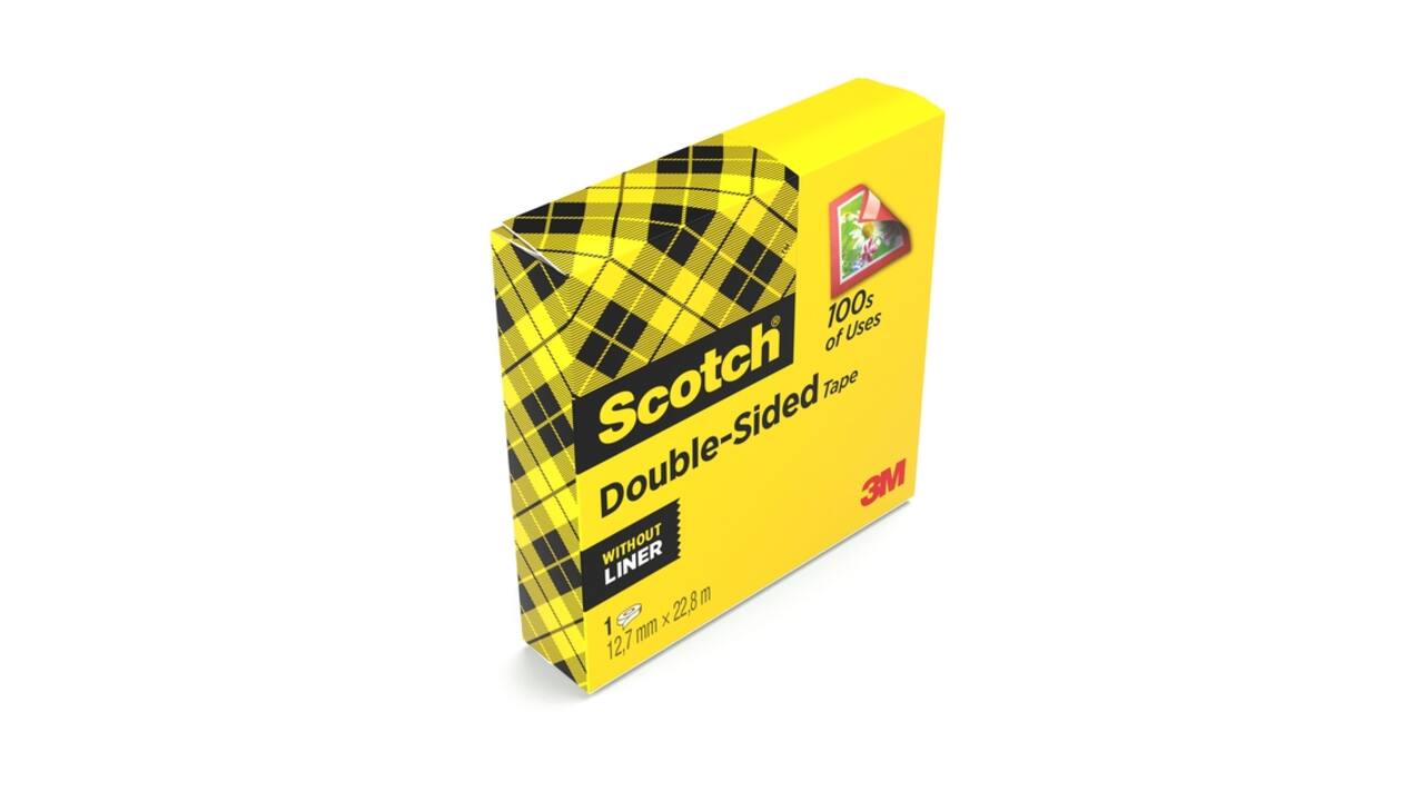 Plakband Scotch 665 12mmx22.8m dubbelzijdig