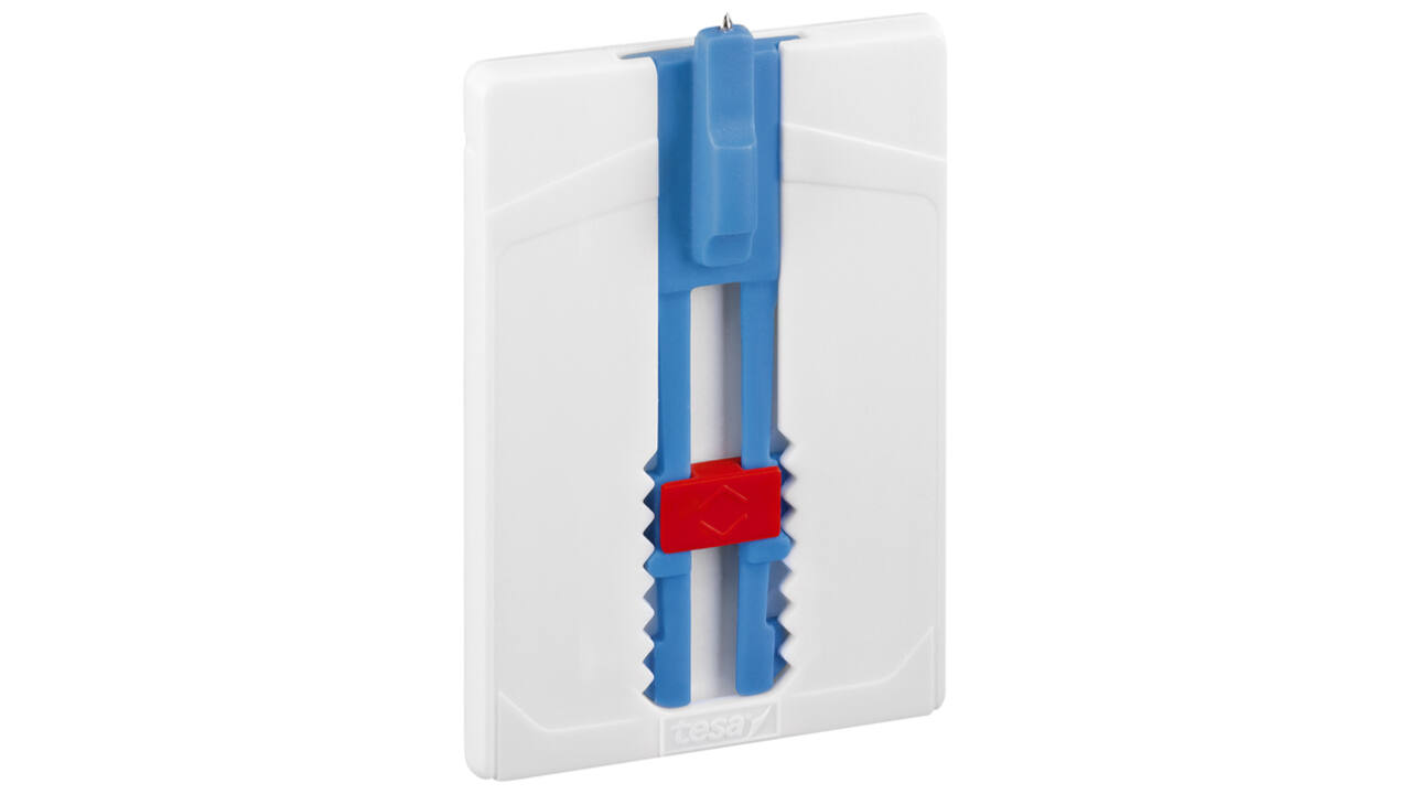 Klevende spijker tesa® canvas- behang en pleisterwerk 2kg wit 2 stuks