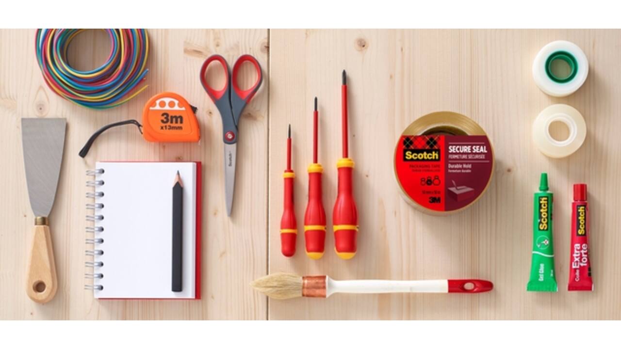 Verpakkingstape dispenser Scotch met 2 rollen Secure seal tape 50mmx66m bruin
