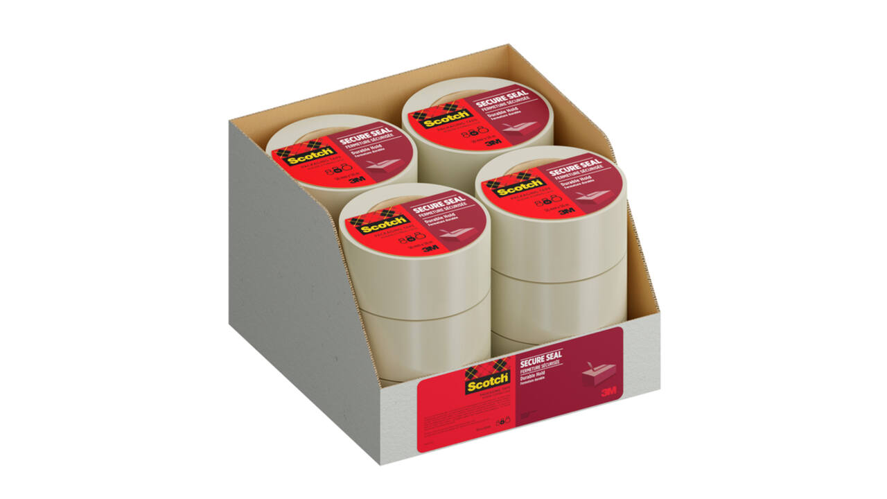 Verpakkingstape Scotch Secure Seal 50mmx50m transparant