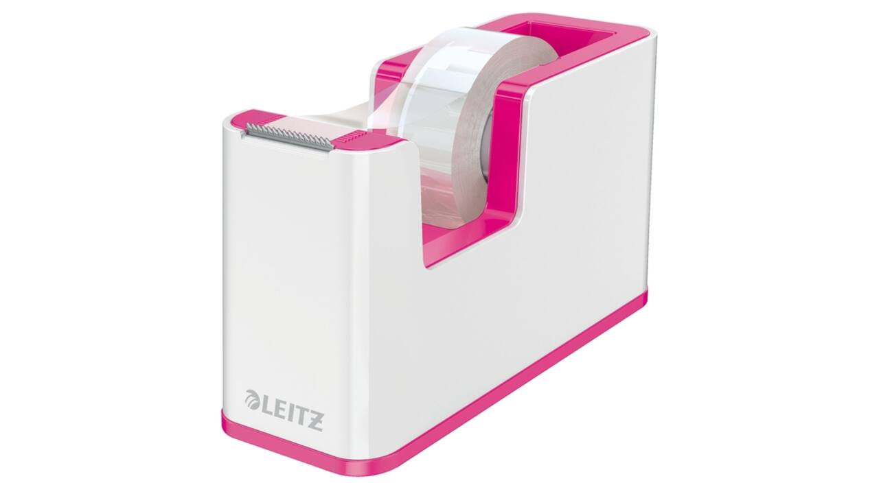 Plakbandhouder Leitz WOW wit/roze