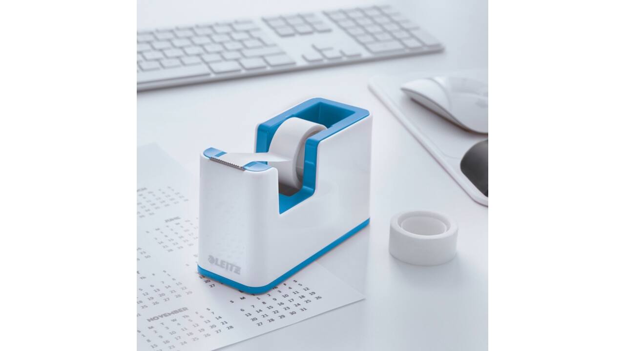 Plakbandhouder Leitz WOW wit/blauw