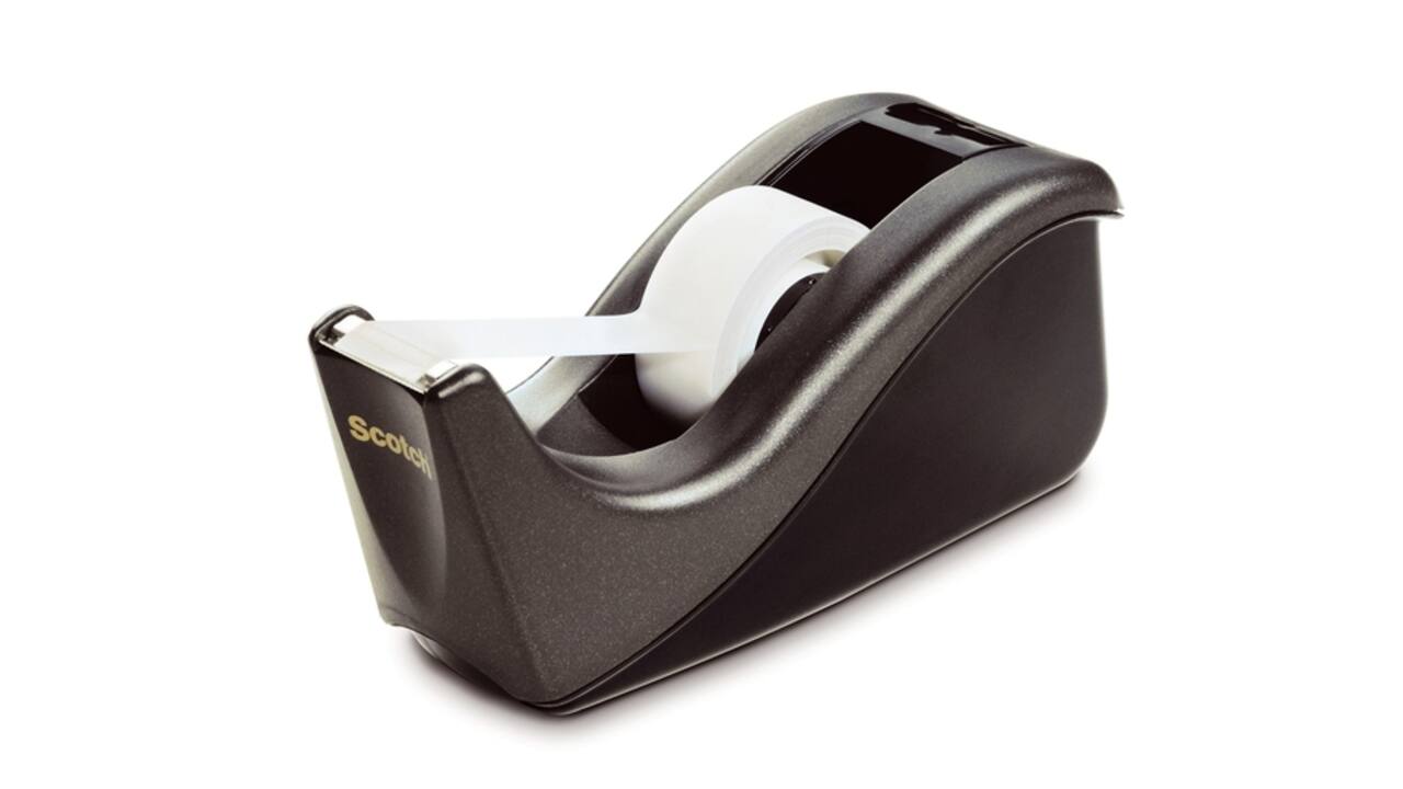 Plakbandhouder Scotch C60 zwart + 1rol magic tape 19mmx33m