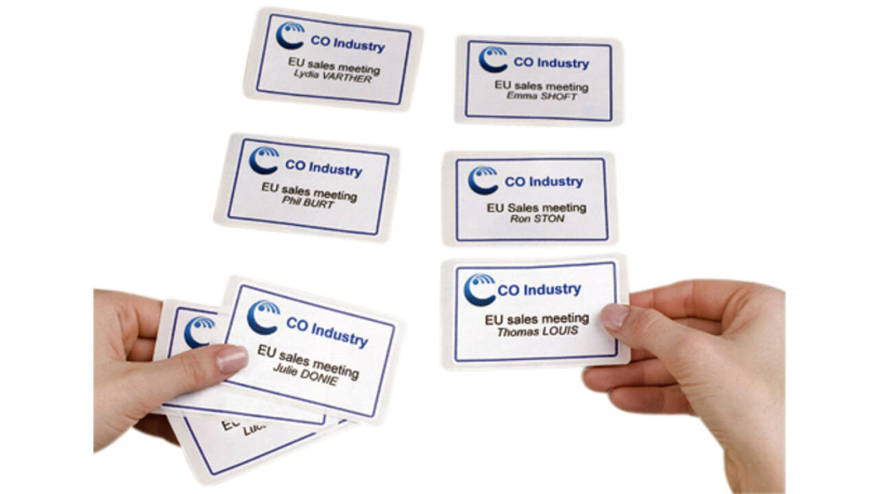 Naambadge etiket Avery L4785-20 80x50mm 200 stuks