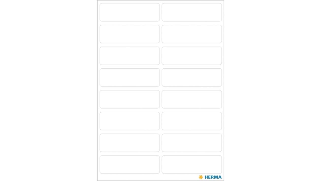 Etiket HERMA 3739 13x40mm wit 112 stuks