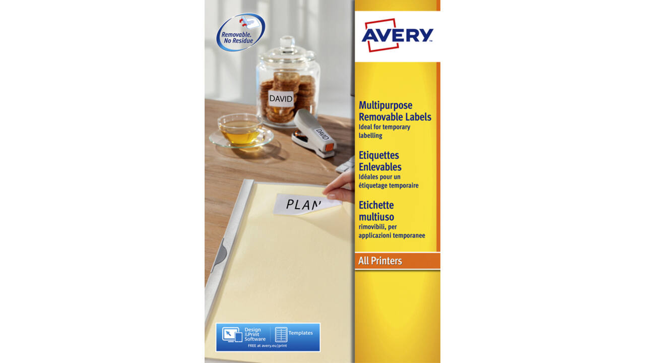 Etiket Avery L4733REV-25 99.1x139mm wit 100 stuks