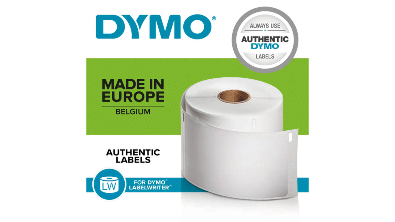 Etiket Dymo LabelWriter multifunctioneel 32x57mm 12 rollen á 1000 stuks wit