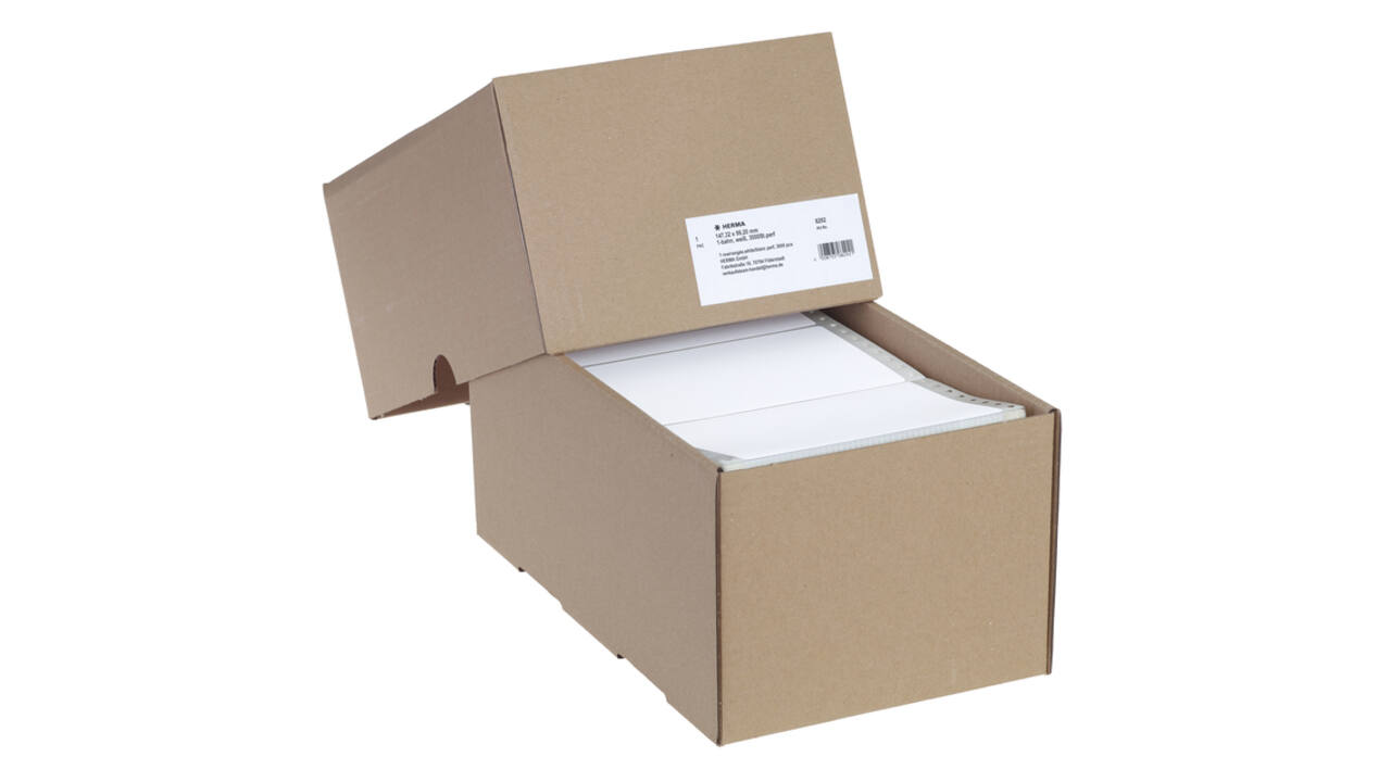 Etiket HERMA 8292 147.3x99.2mm 1-baans wit 3000 stuks