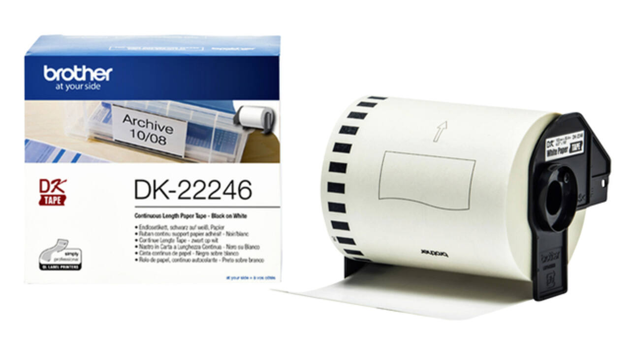 Etiket Brother DK-22246 doorlopend 103mm 1 rol á 30m wit