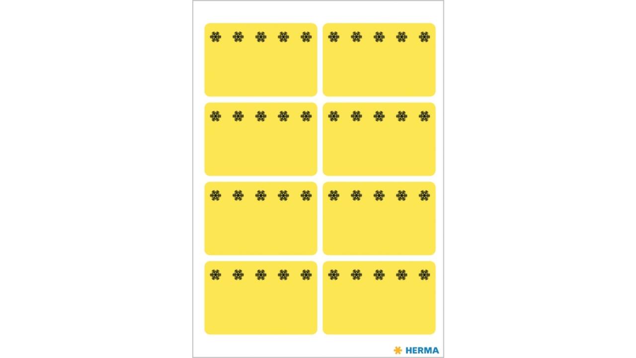 Etiket HERMA 3771 26x40mm diepvries geel 48 stuks