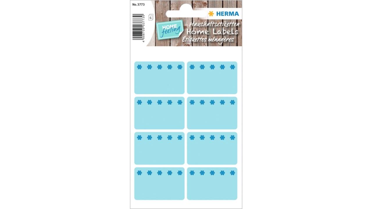 Etiket HERMA 3773 26x40mm diepvries blauw 48 stuks
