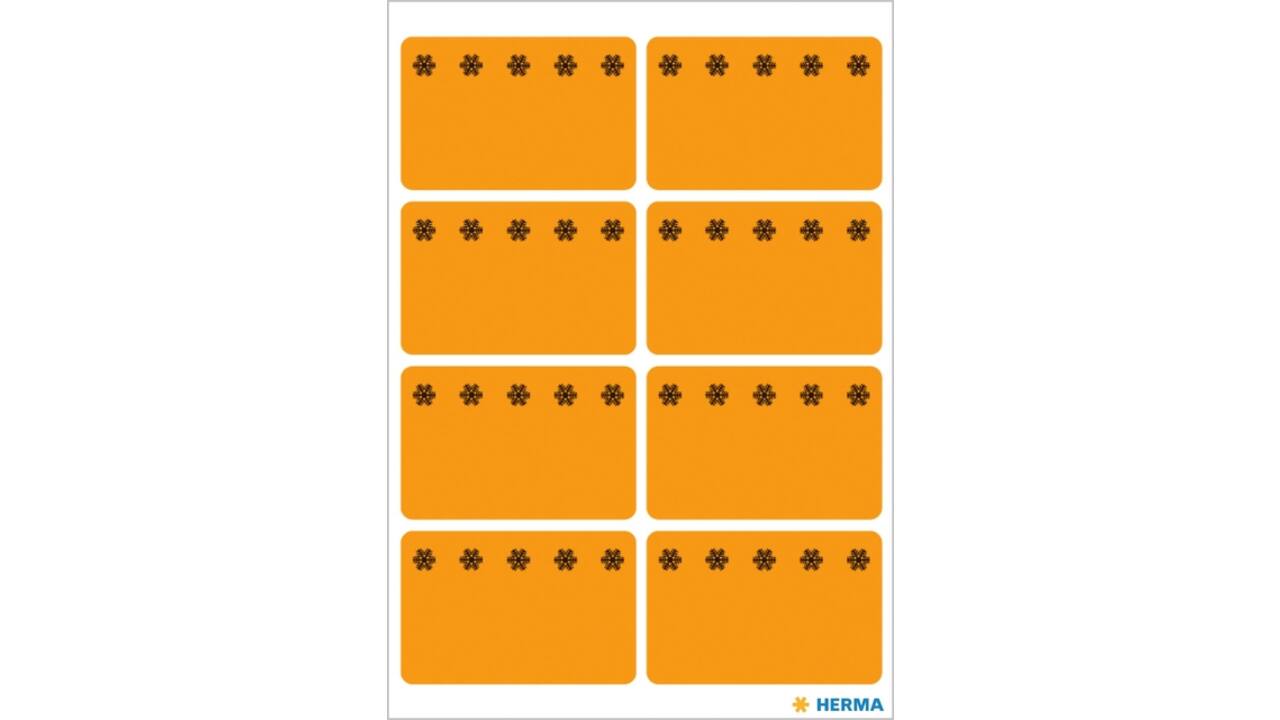 Etiket HERMA 3774 26x40mm diepvries oranje 48 stuks