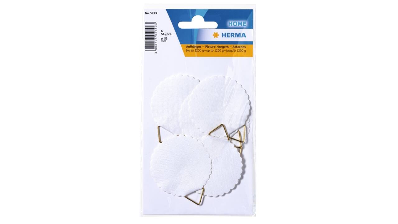 Hanghaakje HERMA 5749 55mm 6 stuks