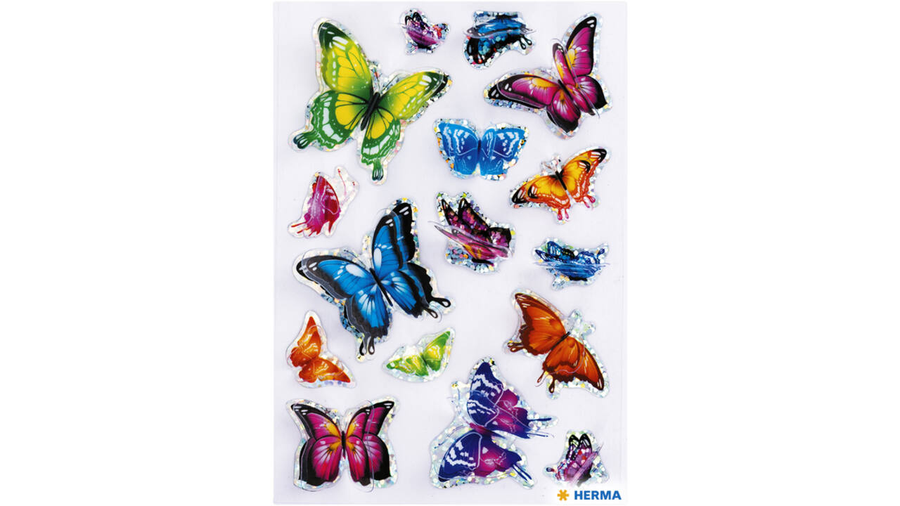 Etiket HERMA 15515 vlinder 3D vleugeleffect