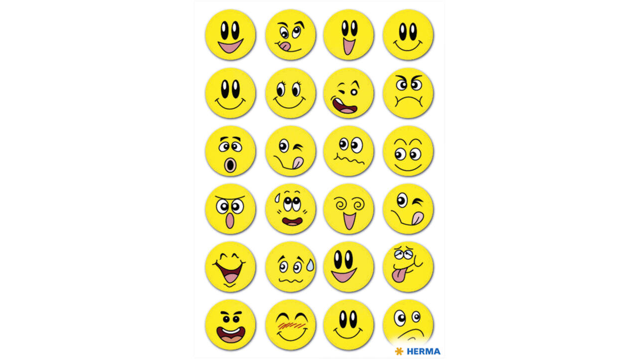 Etiket HERMA 3657 smiley met wiebeleffect