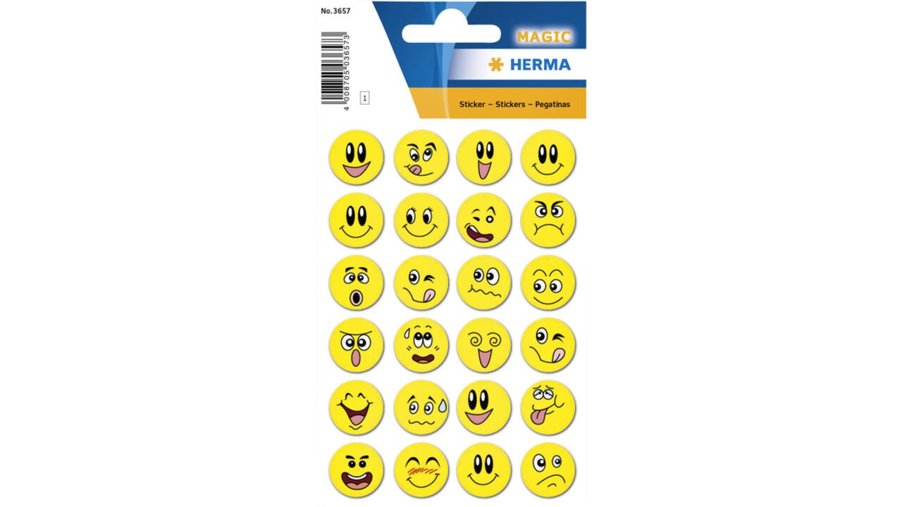 Etiket HERMA 3657 smiley met wiebeleffect