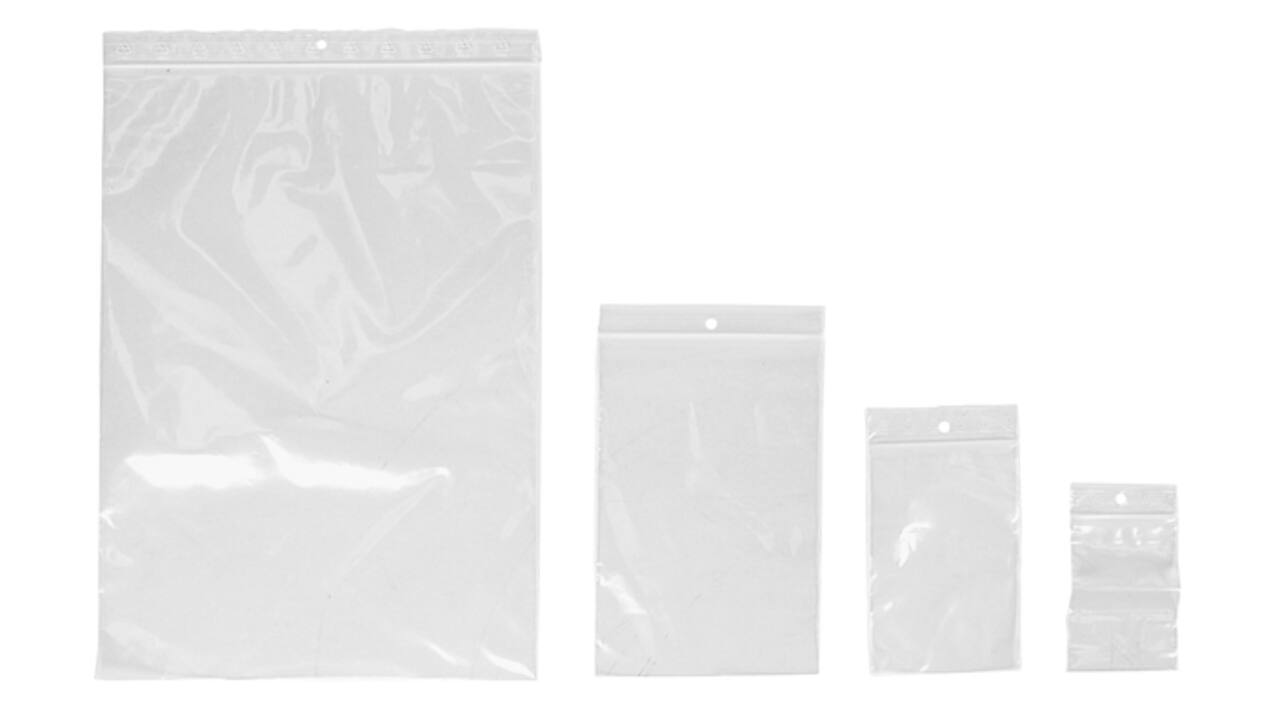 Verpakkingszak IEZZY grip 80x120mm 50mu hersluitbaar 100 stuks