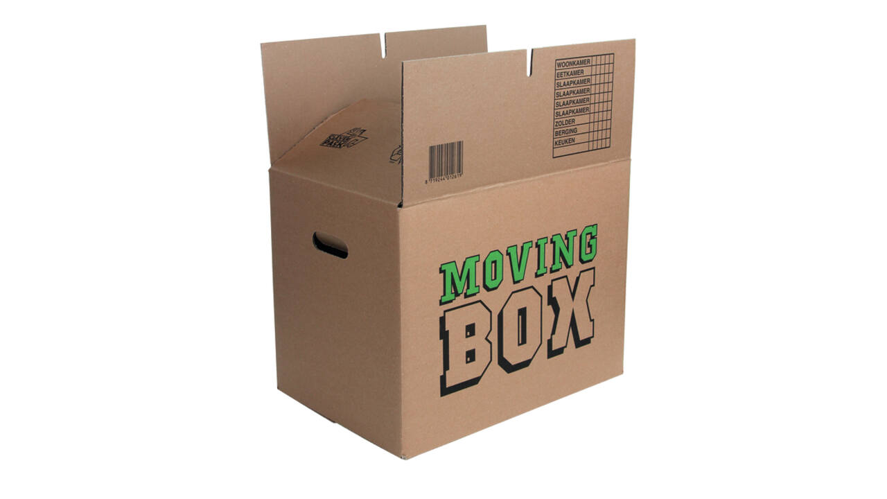 Verhuisdoos CleverPack bedrukt 480x320x360mm pak à 5 stuks