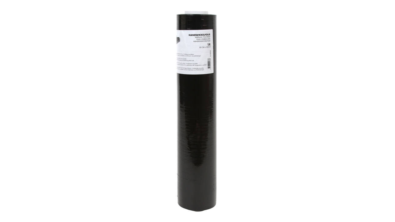 Wikkelfolie iezzy 500mmx300m 20mu zwart