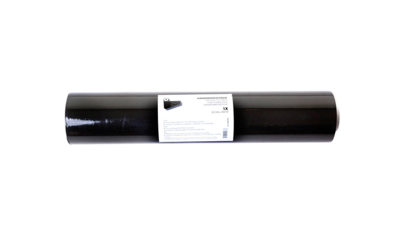 Wikkelfolie iezzy 500mmx300m 20mu zwart