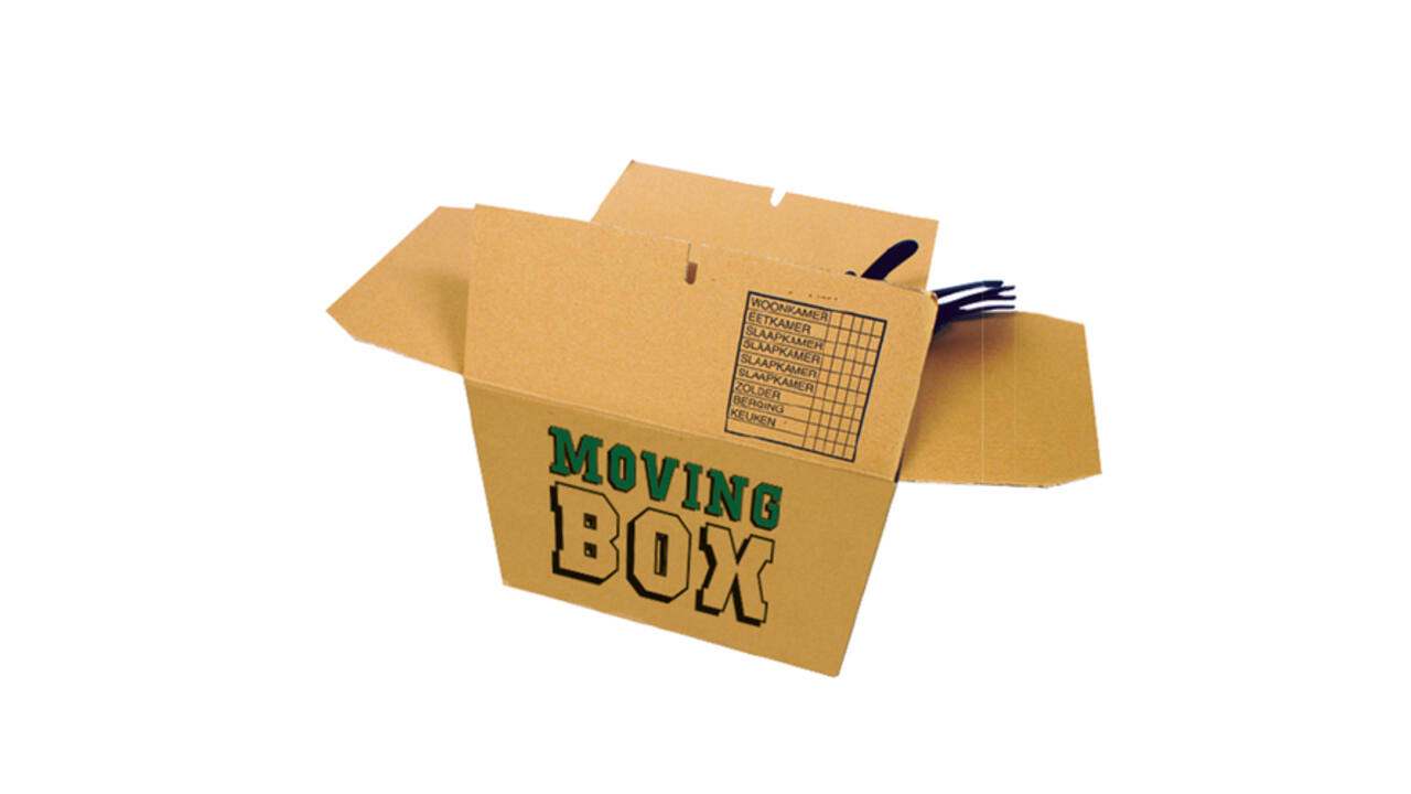 Verhuisdoos CleverPack bedrukt 480x320x360mm pak à 25 stuks
