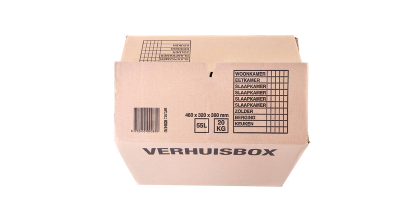 Verhuisdoos iezzy 480x320x360mm bruin 3mm
