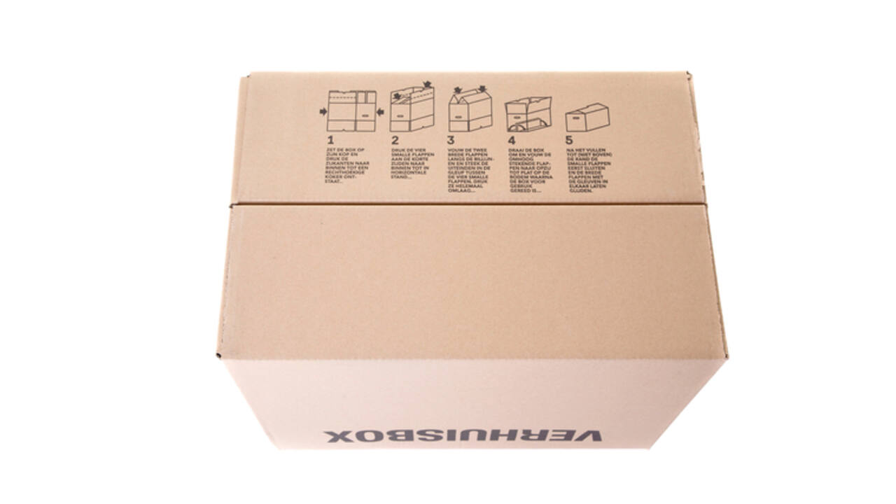 Verhuisdoos iezzy 480x320x360mm bruin 3mm