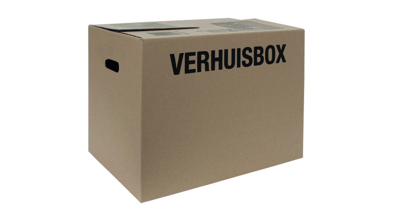 Verhuisdoos iezzy 480x320x360mm bruin 3mm