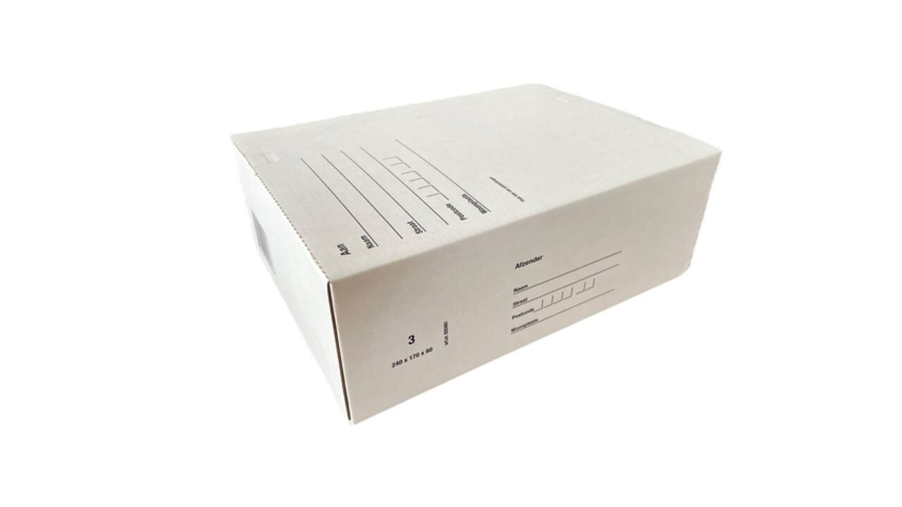 Postpakketbox iezzy 3 240x170x80mm wit